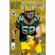 Green Bay Packers 22'' x 34'' Clay Matthews Poster - Walmart.com ...