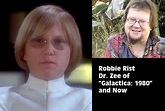Then and Now Robbie Rist as Dr. Zee from "Galactica: 1980" | Then and ...