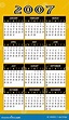 Calendario 2007 stock de ilustración. Ilustración de doce - 1494921