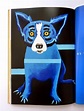 turning pages: Blue dog man