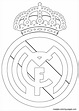 Real Madrid logo soccer coloring pages