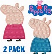Chigy Wooh Pop It Peppa Pig Push Pop Bubble Fidget Toy Pepa Pigs Family ...