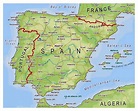 Areas of Spain map - Small map of Spain (Southern Europe - Europe)