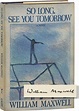 So Long, See You Tomorrow | William Maxwell | First Edition