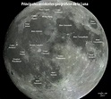 Mapa de la Luna Superficie de La Luna:Crateres, Mares y Montañas