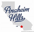Map of Anaheim Hills, CA, California