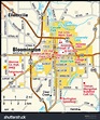 Bloomington, Indiana area map - Royalty Free Stock Vector 163076738 ...