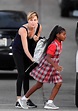 Charlize Theron Gives Daughter Jackson a Kiss on the Cheek Before Work