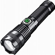 6000 Lumen Handheld Flashlight with 26650 Rechargeable Batteries LED ...