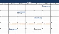 Free, Printable Excel Calendar Templates for 2019 & On | Smartsheet