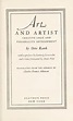 Art and artist by Otto Rank | Open Library