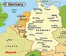 Munique mapa da europa - Mapa de munique europa (Baviera - Alemanha)