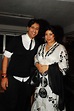 Music Director Salim Merchant with his wife at the Celebration of Life ...