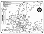 Mapa de Europa para Colorear: Imágenes y Dibujos del Continente Europeo ...