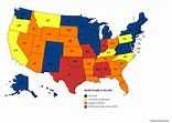 Death Penalty in USA by State : r/MapPorn