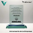 Placas en vidrio especiales con palabras por aniversario de la empresa ...