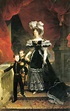 Queen Maria Theresa of Sardinia with her two sons in 1832 by Ferdinando ...