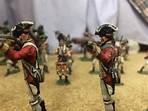 I set up all of my painted soldiers from the American Revolution and I ...