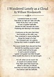 William Wordsworth Poem i Wandered Lonely as a | Etsy