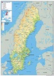 Cartina geografica della Svezia Mappa Carta Sweden