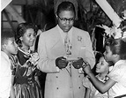The Franklin children with their father Rev. C.L. Franklin (Cecil, Erma ...