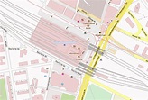 Hauptbahnhof Stadtplan mit Satellitenbild und Hotels von Dresden