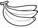 Dibujo De Bananas Para Colorear - Dibujos para colorear