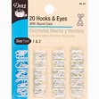 Hooks & Eyes Sizes 1 & 2 20/Pkg - White - Walmart.com