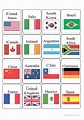 Countries - English ESL Worksheets | World flags with names, Flags with ...