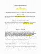 Articles of Incorporation - 47 Templates for Any State - Template Lab