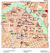 Tourist map of Valencia city center. Valencia city center tourist map ...