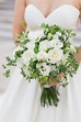 Bouquets Photos - White Rose Bouquet with Greenery - Inside Weddings