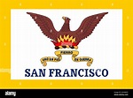 City of San Francisco flag, California, United States, vector ...