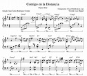 Contigo en la Distancia (Versión Luis Miguel) – Partitura Piano | Juan ...