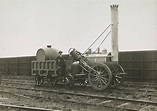 The First Steam Engine – Stephenson’s Rocket, c. 1910 : r/trains