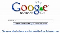 Google Notebook adds search