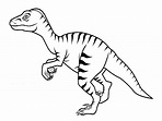 Desenho de Velociraptor para colorir - Tudodesenhos