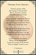 Pennies From Heaven Printable Poem