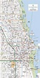 Chicago street map - mapa de las calles de Chicago (Estados unidos de ...