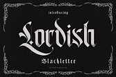 Lordish Blackletter Font Free Download Typography Logo, Typeface, Logos ...