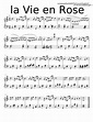 la Vie en Rose Sheet music for Piano (Solo) Easy | Musescore.com