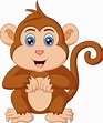 lindo pequeño mono de dibujos animados sentado 9780865 Vector en Vecteezy