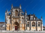 Details of the facade of the 14th century Batalha Monastery in Batalha ...