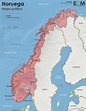 El mapa político de Noruega - Mapas de El Orden Mundial - EOM