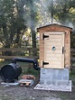 My 1st attempt at a backyard Smokehouse. Diy Smoker, Smokehouse ...