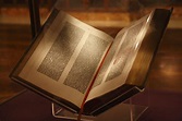 Gutenberg Bible of the New York Public Library, bought by James Lenox ...