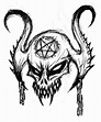 Demon Head Drawing | Free download on ClipArtMag