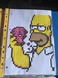 Homer Simpson Pixel Art | Easy pixel art, Pixel art, Pixel art pattern