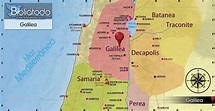 Galilea - Mapa y Ubicación Geográfica
