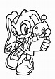 Sonic Cream the Rabbit para colorir - Imprimir Desenhos